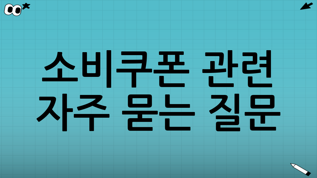 소비쿠폰 관련 자주 묻는 질문 (FAQ)