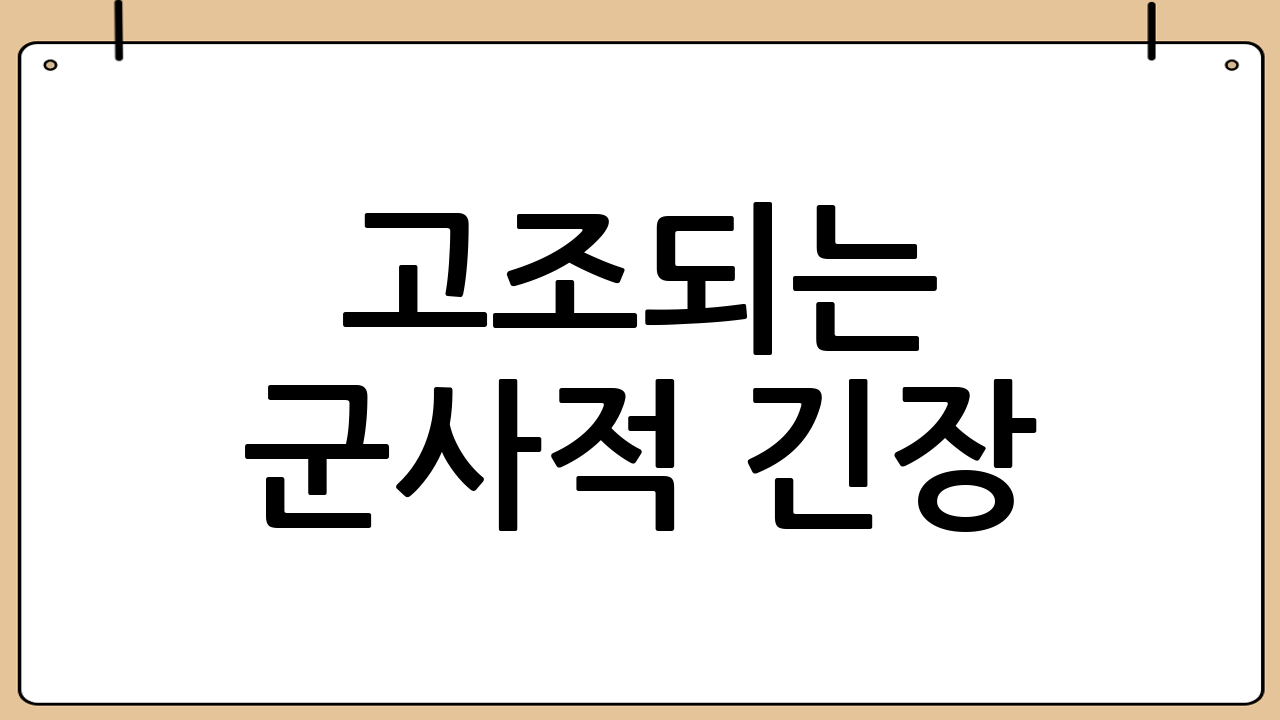 고조되는 군사적 긴장: 카리브해의 화약고